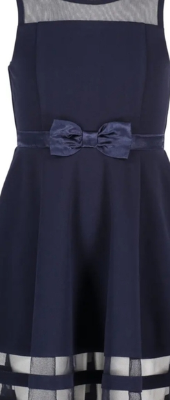 SAVE $50 From Nordstr!! Illusion Mesh Calvin klein girls size 6 Christmas dress - Picture 3 of 4